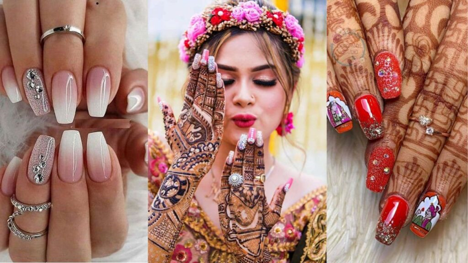 11+ Easy & Gorgeous Bridal Nail Art Designs For Wedding